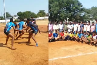 kabaddi players selection for state kabaddi competition in janagaon