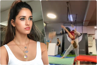 disha patani, disha patani shares video on instagram, disha patani share video on instagram, tiger shroff, disha patani stunt video viral on social media