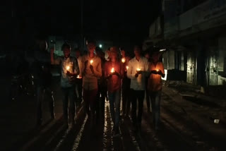 people took out a candle march