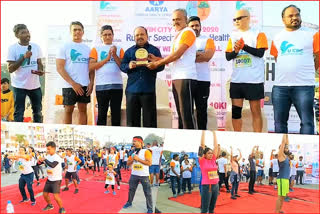 Twin City 10K Run-2020 started at Necklace Road hyderabad