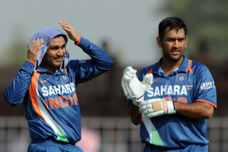 virendra sehwag sunil gavaskar and amar singh hit first 6 for india in international t20 odi and test