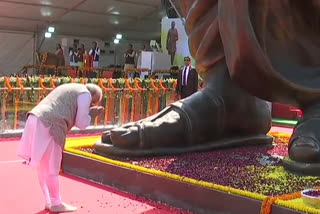 PM unveils 63-ft tall statue of Pt Deendayal Upadhyaya in Varanasi