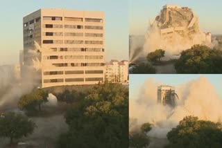 building in Dallas was left standing Sunday morning after explosives failed