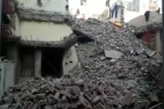 Under-construction building collapses in Delhi's CR Park area