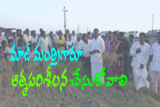 mla vidala rajini inspected society land in yadavalli