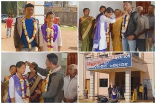 couple married in Pallahara police station