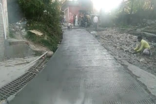 Sujanpur market road works started