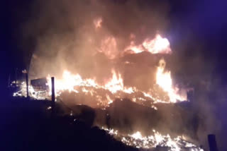 Dewas junk factory caught fire