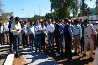 DRM inspects construction work of station in ashoknagar