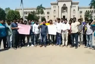 OU NIRUDYOGA Front RALLY Demand 'Notifications for vacant jobs to be issued' latest news