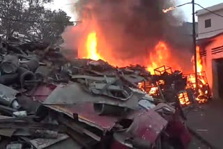 Fire at Muradabad Roadways bus workshop