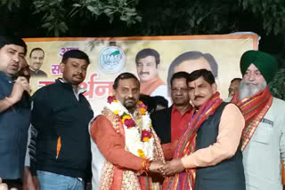 BJP MLA thanked the public in Ghonda Vijay Goyal also participated in the program