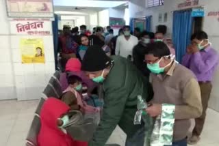 Around 50 people admitted to a hospital