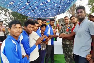 CRPF organized cricket match in Dhamtari