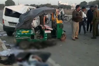 a man died on malrena road faridabad in accident