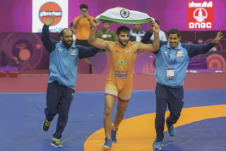 Indian Wrestler Sunil Kumar