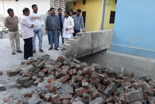 रुड़की आवास विकास क्षतिग्रस्त नाला न्यूज, roorkee awas vikas damaged sewer construction