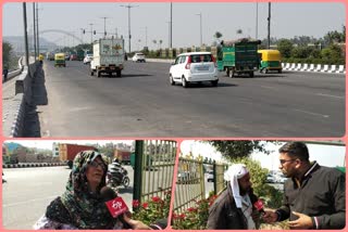 Railings broken on the outer ringroad people crossing the road putting their lives at risk