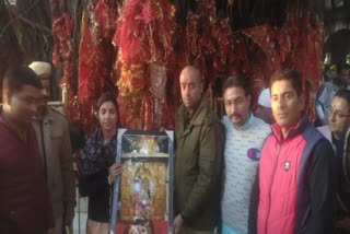 SP Una in Chintapurni temple