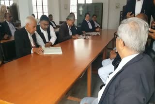 lawyers protest in jamtara