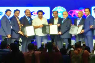 ktr attended bio Asia summit at hyderabad