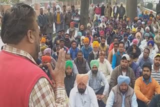 school van drivers protest in bathinda