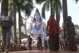 The statue of Mahadev is 76 feet high in Kachanar City