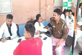 Health checkup camp was organized in police station