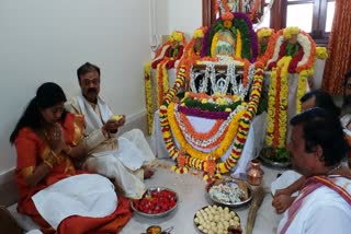 Puja in New minister's office at Vishanasowdha