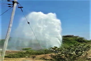 mission baghratha pipeline leakage at sonu mandal