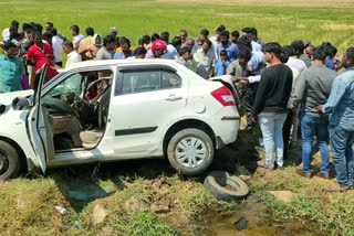 car accident in kadapa dst kethavaram car owner spot dead