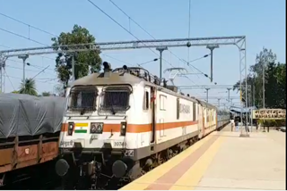 Electric passenger trains operated on railway in Mahasamund