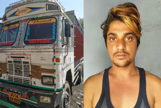 Truckr stolen from Rajasthan caught in Delhi naraina police