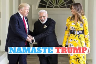 Ministry of External Affairs  Narendra Modi and the US President  Namaste Trump  Motera stadium  Huge crowd of bystanders  அங்கே 'ஹவுடி மோடி', இங்கே 'நமஸ்தே ட்ரம்ப்'  ஹவுடி மோடி, நமஸ்தே ட்ரம்ப், பேரணி, காந்திக்கு மரியாதை, வெளியுறவு அமைச்சகம்  ‘Namaste Trump’ will be akin to ‘Howdy Modi!’ event: MEA on US President’s India visit