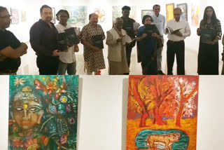 Exhibition of 69 paintings in the State Art Gallery in hyderabad
