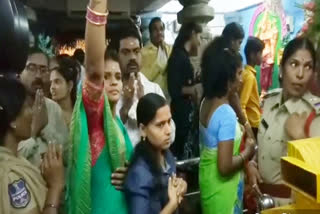 beeramguda temple visit more people at sangareddy