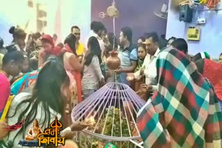 People worshiped Shiva in Harihardham temple in giridih