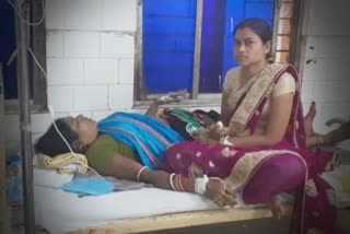 women injured  at kusaleswar temple