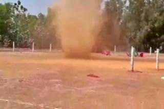 Tornado at Belapu of Udupi