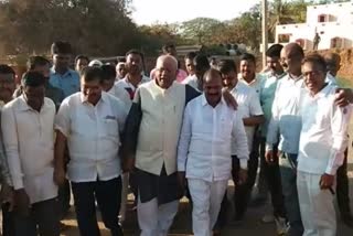 MP siddeshwara visited rajakaluve work place