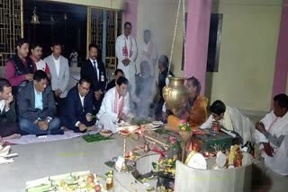 Sarbanada Sonowal at Nilkantha temple Majuli