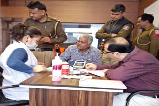 health-checkup-camp-organized-at-vikaspuri-police-station-in-new-delhi