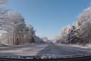 Residents of Raleigh, North Carolina woke up to a white snow blanket on Friday.