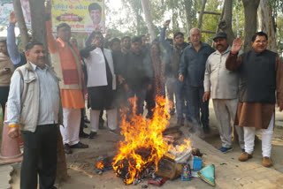 Protests against AIMIM leader Waris Pathan