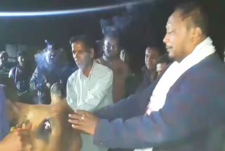 MLA Padma Hazarika gives cow in local boy