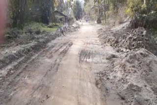 illegal road construction at Moran,খোৱাঙত পথ নিৰ্মাণত ব্যাপক বিসংগতি