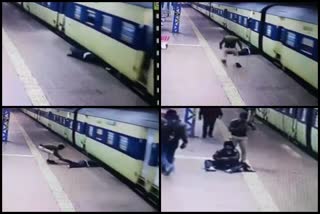 Train jatri bachlo rpf er sojogitai  train accident  ട്രെയിന്‍ അപകടം  ഇന്ത്യന്‍ റെയില്‍വേ