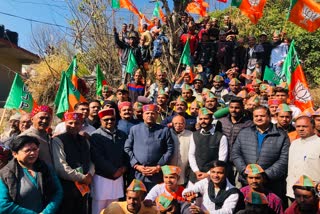 BJP state president Rajiv Bindal visit in solan