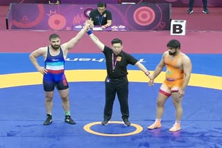 Satyawart Kadian gets silver after losing 0-10 to Iran's Mojtaba Goleij in 97kg freestyle final