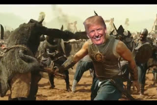 Trump retweets morphed 'Baahubali' video, says looking forward to being with great friends in India